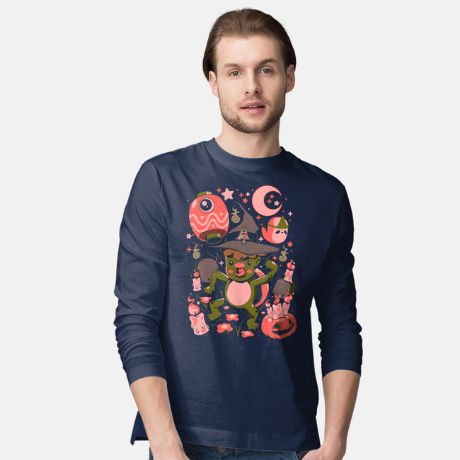 Halloween Kappa Party-Mens-Long Sleeved-Tee-ilustrata