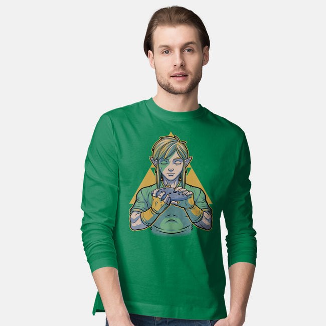 Glam Rock Elf-Mens-Long Sleeved-Tee-Studio Mootant