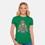 Glam Rock Elf-Womens-Fitted-Tee-Studio Mootant