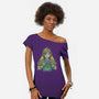 Glam Rock Elf-Womens-Off Shoulder-Tee-Studio Mootant