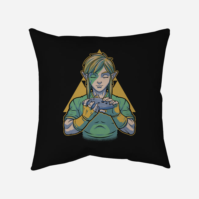Glam Rock Elf-None-Removable Cover-Throw Pillow-Studio Mootant