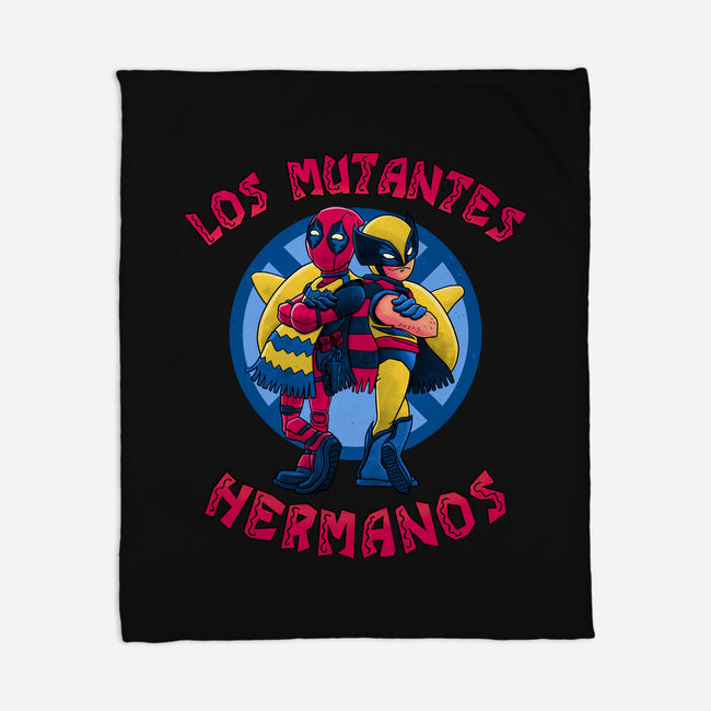 Los Mutantes Hermanos-None-Fleece-Blanket-teesgeex