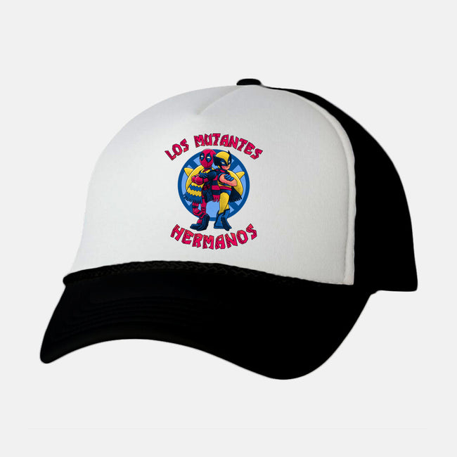 Los Mutantes Hermanos-Unisex-Trucker-Hat-teesgeex