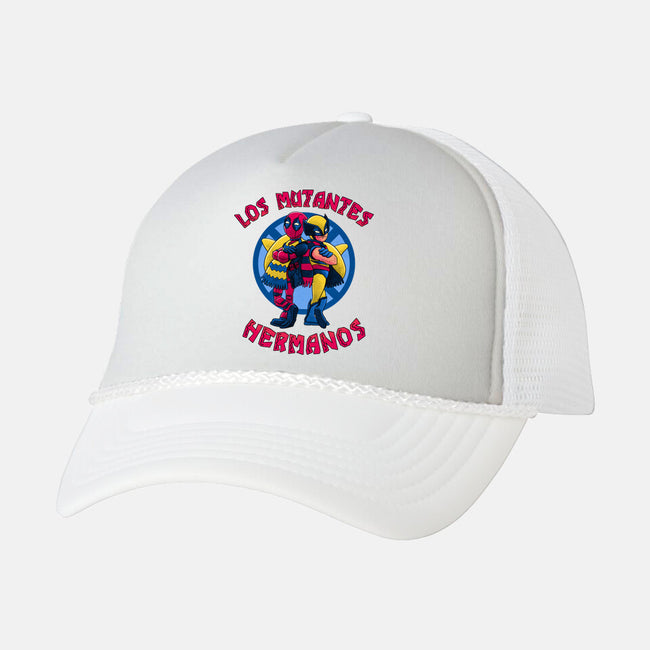 Los Mutantes Hermanos-Unisex-Trucker-Hat-teesgeex