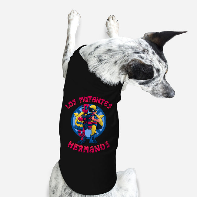 Los Mutantes Hermanos-Dog-Basic-Pet Tank-teesgeex