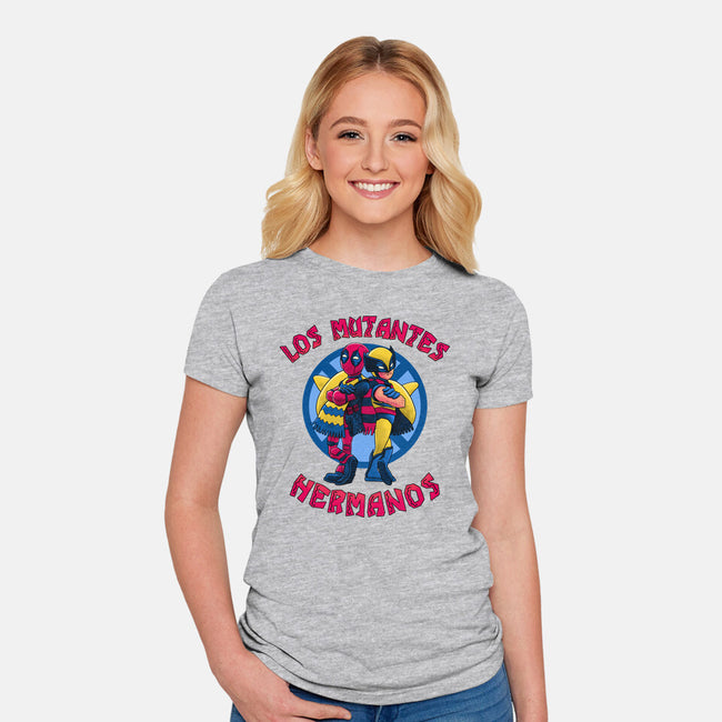 Los Mutantes Hermanos-Womens-Fitted-Tee-teesgeex