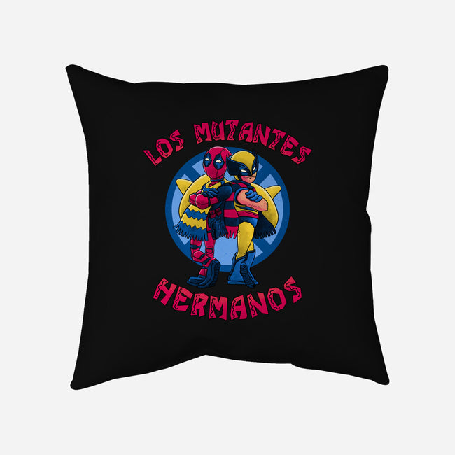 Los Mutantes Hermanos-None-Non-Removable Cover w Insert-Throw Pillow-teesgeex