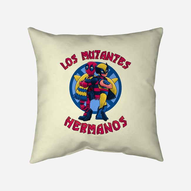 Los Mutantes Hermanos-None-Removable Cover-Throw Pillow-teesgeex