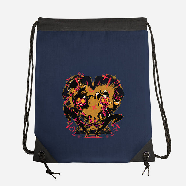 Hell Couple Animation-None-Drawstring-Bag-Studio Mootant