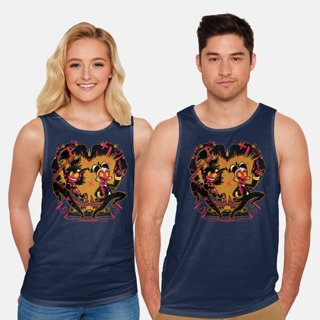 Hell Couple Animation-Unisex-Basic-Tank-Studio Mootant