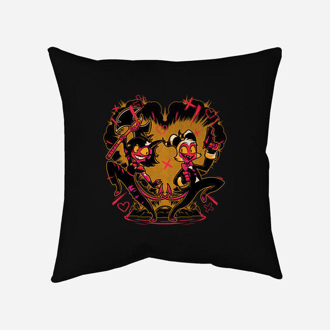 Hell Couple Animation-None-Non-Removable Cover w Insert-Throw Pillow-Studio Mootant