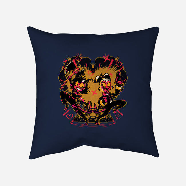 Hell Couple Animation-None-Non-Removable Cover w Insert-Throw Pillow-Studio Mootant