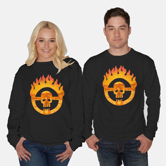 Fire And Blood-Unisex-Crew Neck-Sweatshirt-Olipop