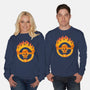 Fire And Blood-Unisex-Crew Neck-Sweatshirt-Olipop