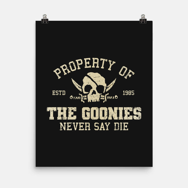 Property Of The Goonies-None-Matte-Poster-kg07