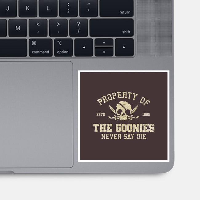 Property Of The Goonies-None-Glossy-Sticker-kg07