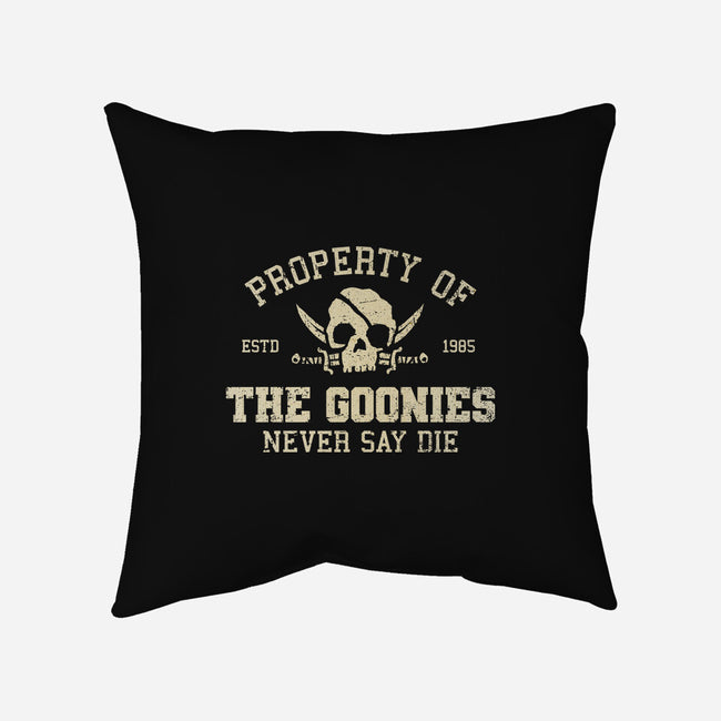 Property Of The Goonies-None-Non-Removable Cover w Insert-Throw Pillow-kg07