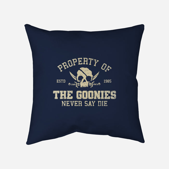 Property Of The Goonies-None-Removable Cover w Insert-Throw Pillow-kg07