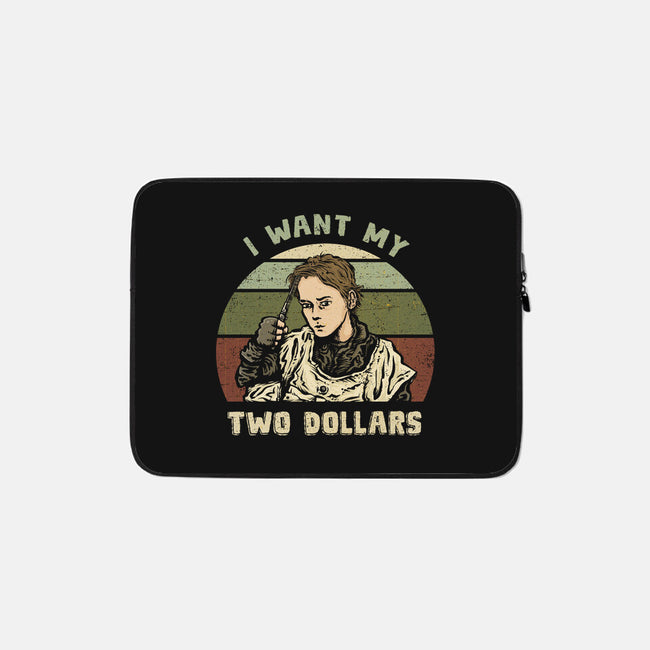 Two Dollars-None-Zippered-Laptop Sleeve-kg07