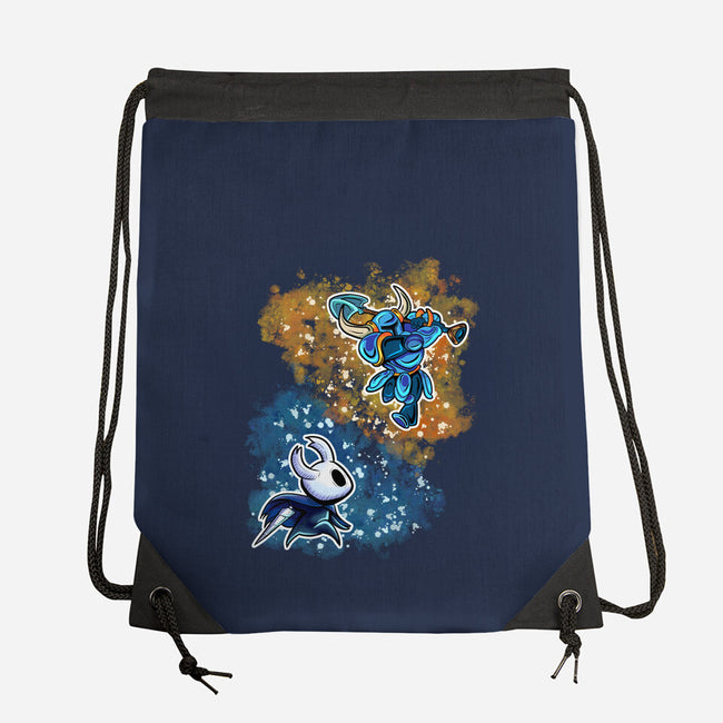 Indie Knight Fight-None-Drawstring-Bag-nickzzarto