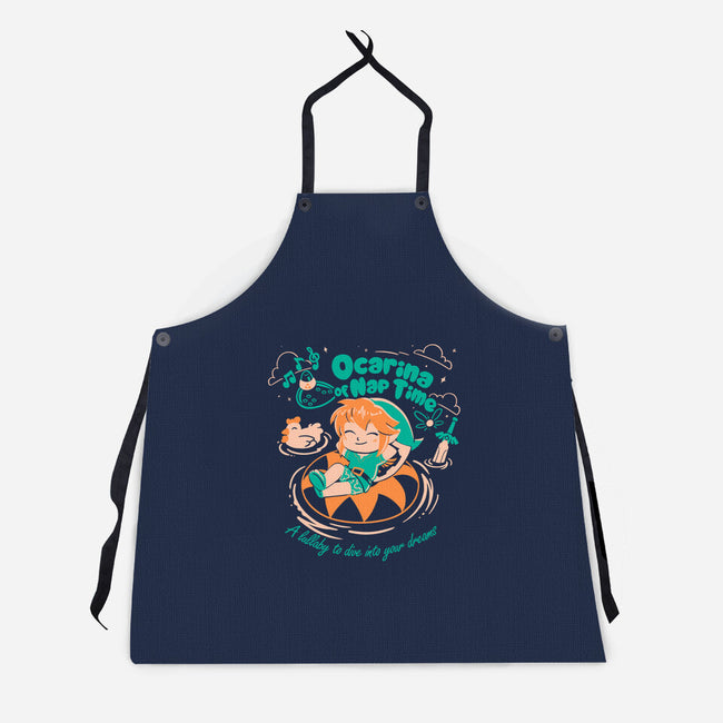 Ocarina Of Nap Time-Unisex-Kitchen-Apron-estudiofitas