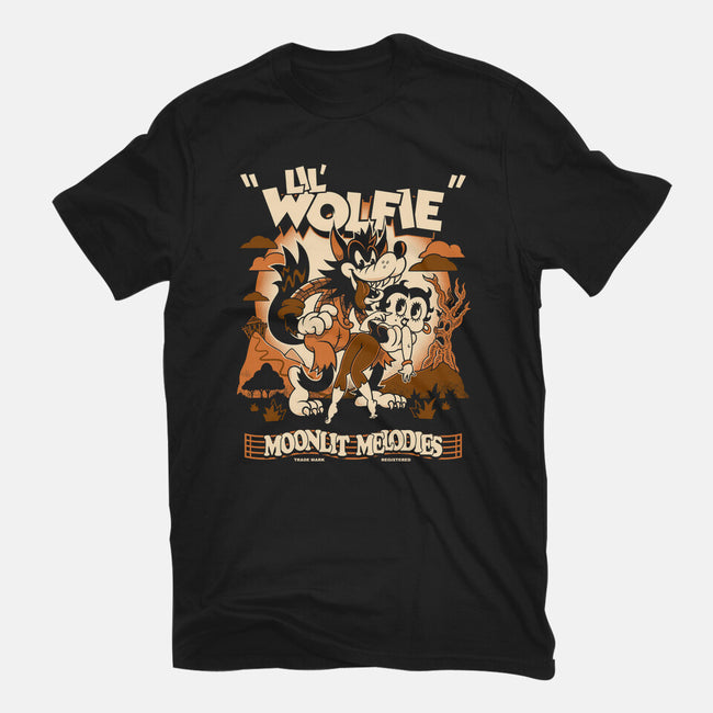 Lil Wolfie-Unisex-Basic-Tee-Nemons