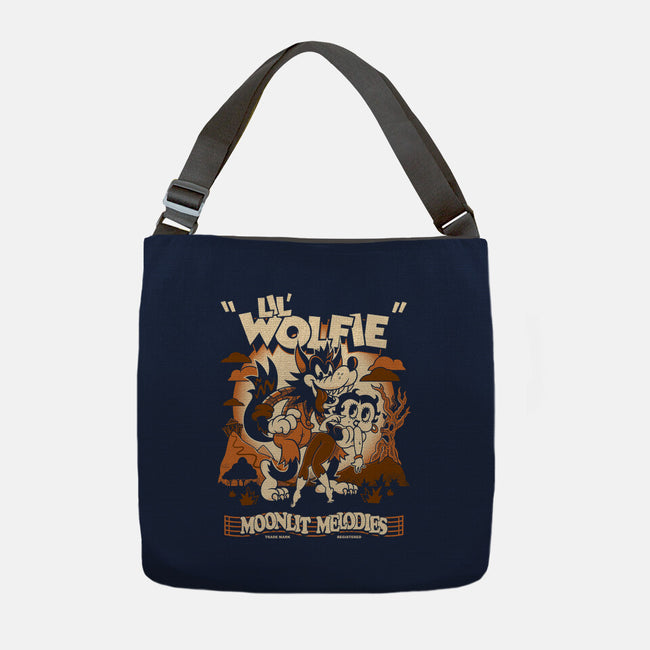 Lil Wolfie-None-Adjustable Tote-Bag-Nemons