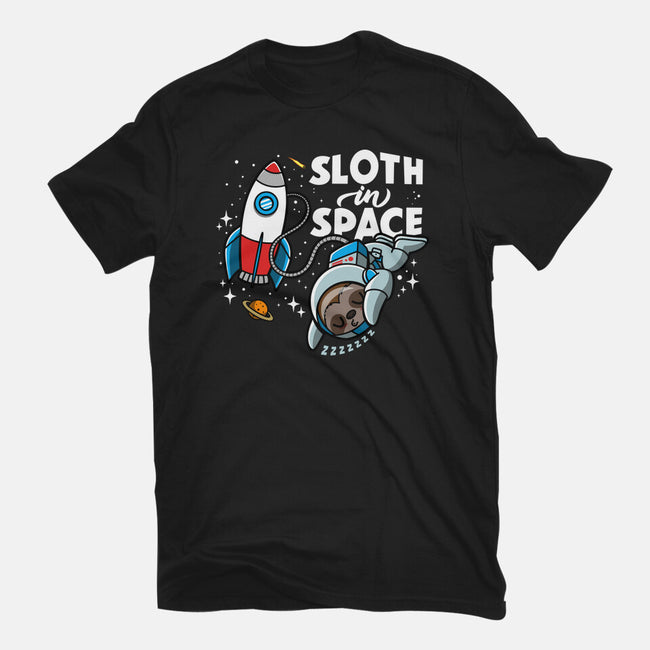 Sloth In Space-Womens-Basic-Tee-Boggs Nicolas