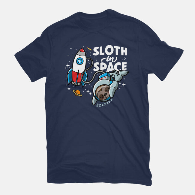 Sloth In Space-Womens-Basic-Tee-Boggs Nicolas