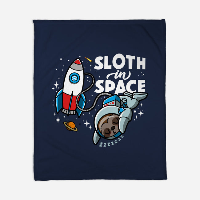 Sloth In Space-None-Fleece-Blanket-Boggs Nicolas