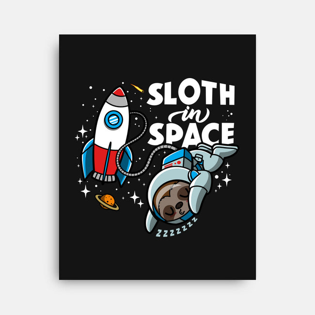 Sloth In Space-None-Stretched-Canvas-Boggs Nicolas