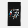 Sloth In Space-None-Beach-Towel-Boggs Nicolas