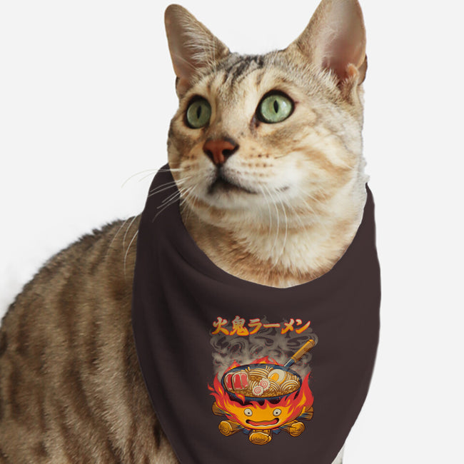 Fire Demon Ramen-Cat-Bandana-Pet Collar-rmatix