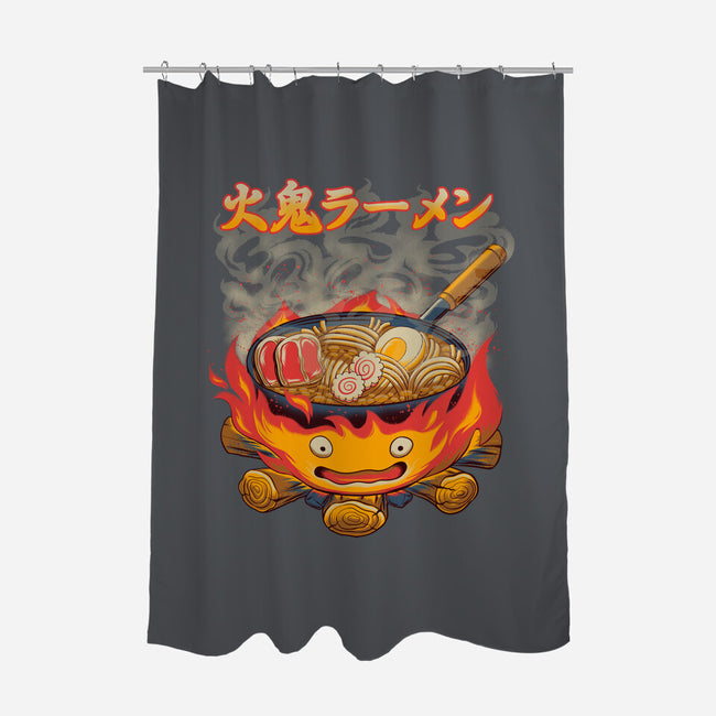 Fire Demon Ramen-None-Polyester-Shower Curtain-rmatix