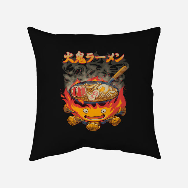 Fire Demon Ramen-None-Non-Removable Cover w Insert-Throw Pillow-rmatix