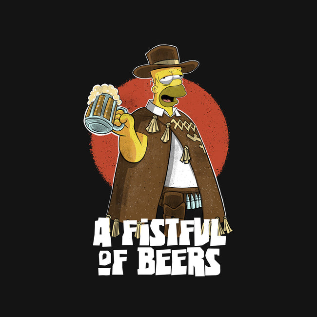 A Fistful Of Beers-Womens-Off Shoulder-Tee-zascanauta