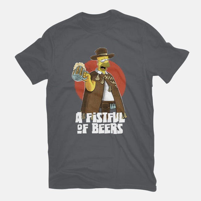 A Fistful Of Beers-Mens-Heavyweight-Tee-zascanauta