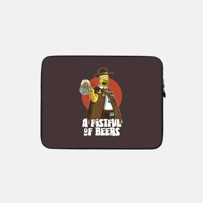 A Fistful Of Beers-None-Zippered-Laptop Sleeve-zascanauta