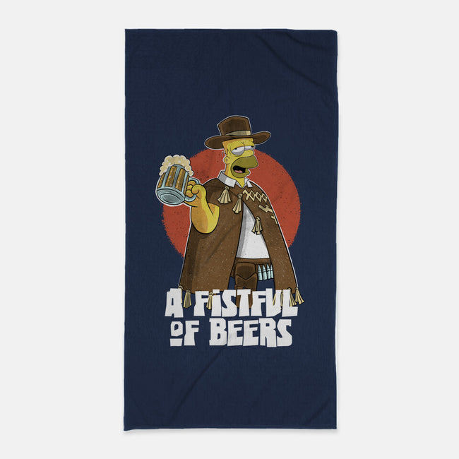 A Fistful Of Beers-None-Beach-Towel-zascanauta