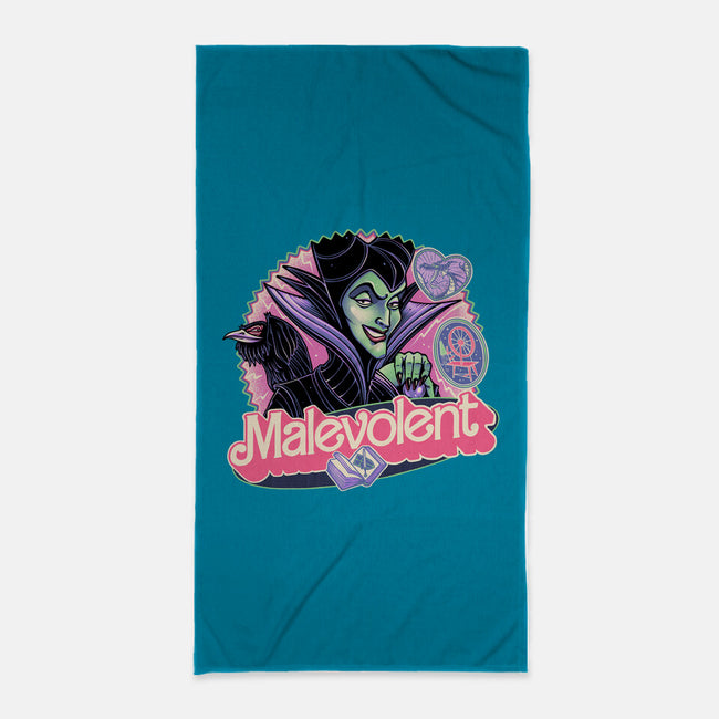 The Malevolent Witch-None-Beach-Towel-glitchygorilla