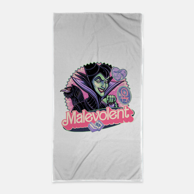 The Malevolent Witch-None-Beach-Towel-glitchygorilla