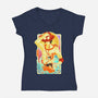 Great Wave Ace-Womens-V-Neck-Tee-hypertwenty