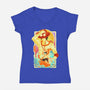 Great Wave Ace-Womens-V-Neck-Tee-hypertwenty