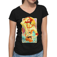Great Wave Ace-Womens-V-Neck-Tee-hypertwenty