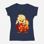 The Princess Of Hell-Womens-V-Neck-Tee-hypertwenty