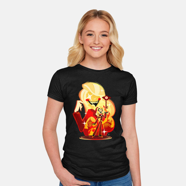 The Princess Of Hell-Womens-Fitted-Tee-hypertwenty