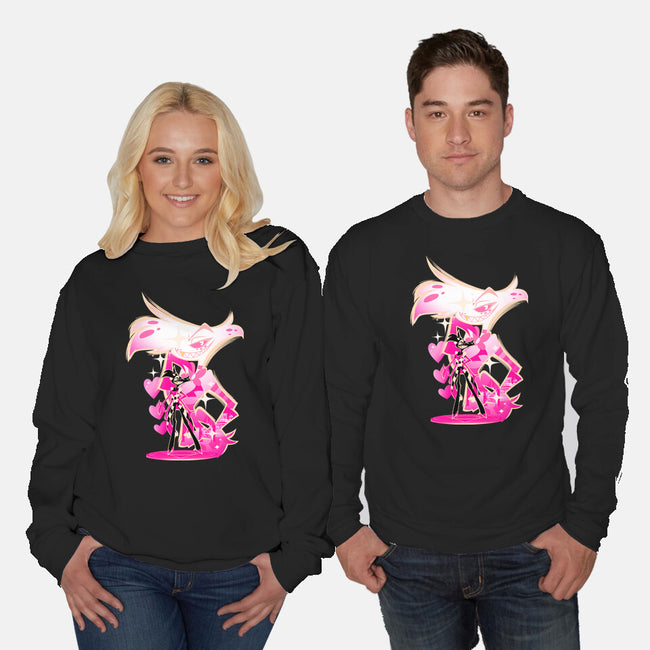 Angel Prankster-Unisex-Crew Neck-Sweatshirt-hypertwenty