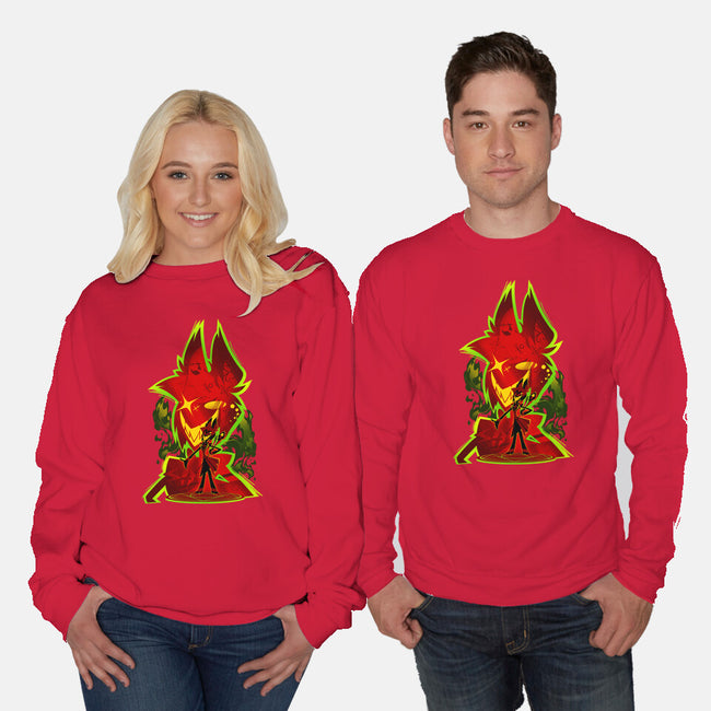 The Radio Demon-Unisex-Crew Neck-Sweatshirt-hypertwenty