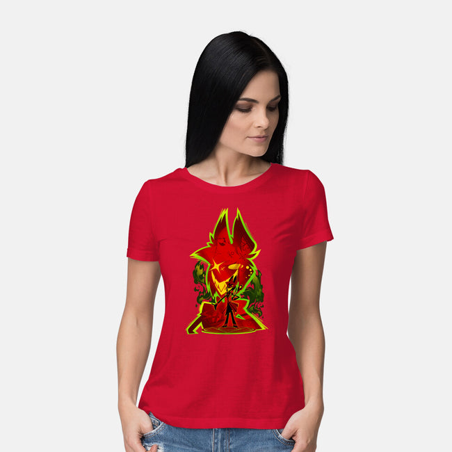 The Radio Demon-Womens-Basic-Tee-hypertwenty