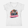 The Poison Queen-Womens-V-Neck-Tee-glitchygorilla